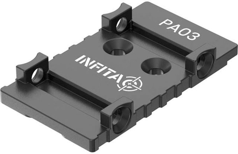 InfiTac Glock MOS Slide Adapter Plate for Red Dot, Black