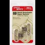 Uncle Mike's 10933 Standard Swivels QD Super Swivel Tri-Lock 1.25 Inch Nickel