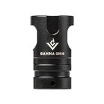VG6 Precision Gamma 9mm Muzzle Brake - 1/2\"-28 Thread, Stainless Steel, Nitride Finish