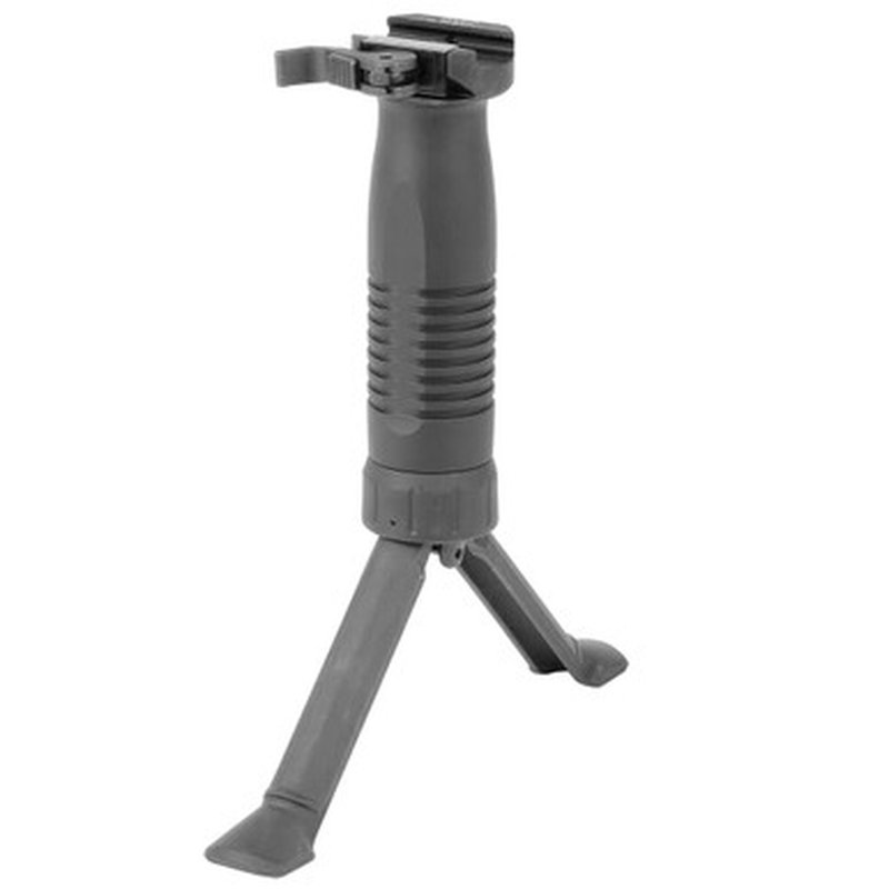 B&T BT-21830-BK QD Polymer Vertical Foregrip with Aluminum Bipod