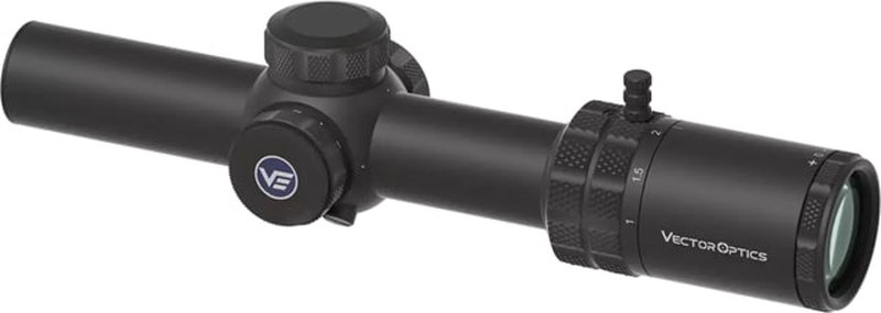 Vector Optics Grizzly 1-6x24i 30mm Tube LPVO Fiber Rifle Scope, Second Focal Plane SCOC-50