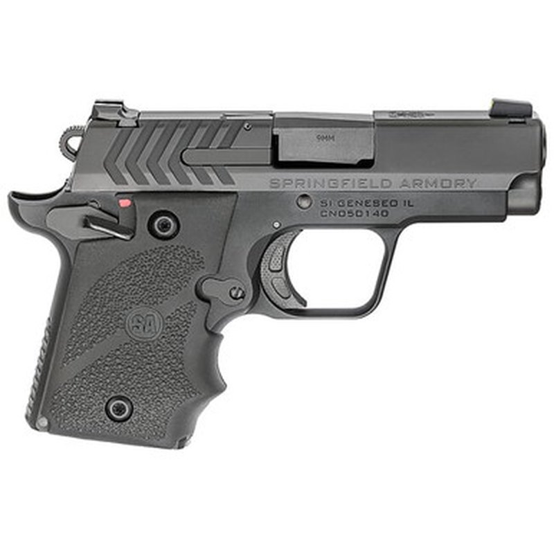 Springfield Armory 911 9mm Pistol 3-Inch Nitride with Hogue Grips PG9119H