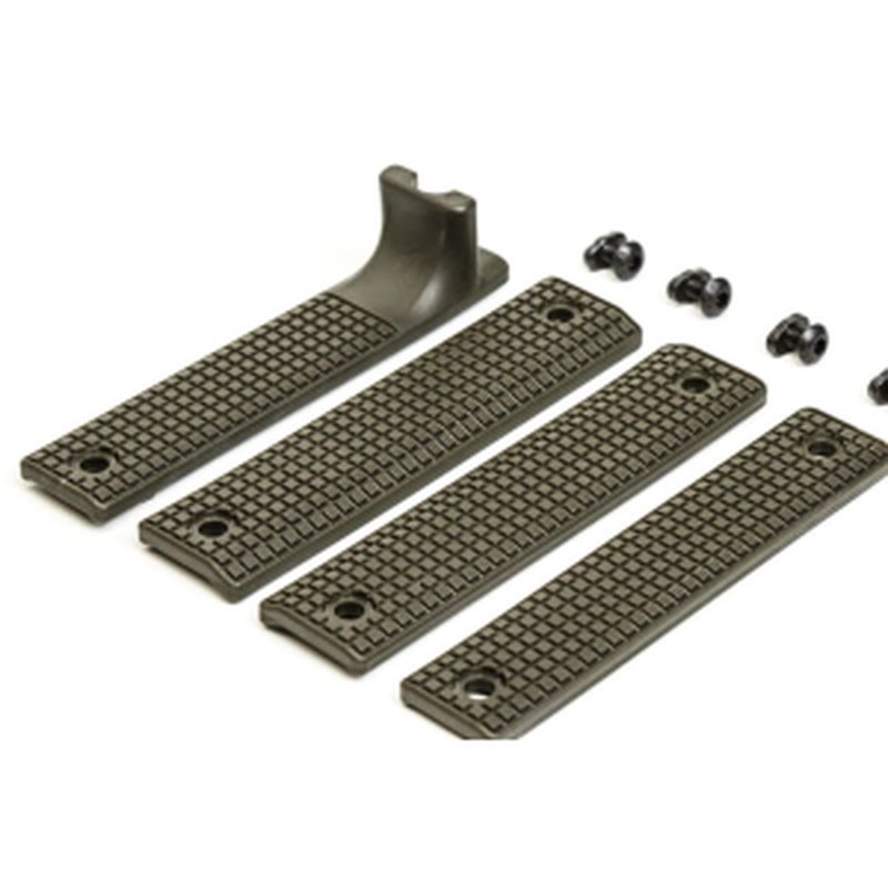 Griffin Armament Rail Shield 4-Piece M-LOK Handguard Furniture Set OD Green