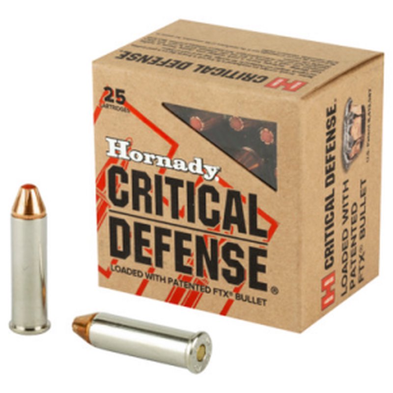 Hornady 357 Magnum 125gr FTX Critical Defense Ammunition 25 Rounds