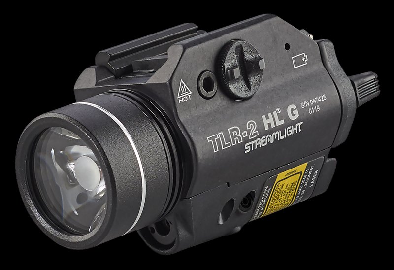 Streamlight TLR-2 HL G Rail-Mounted Weapon Light with 1000-Lumen LED and Green Laser