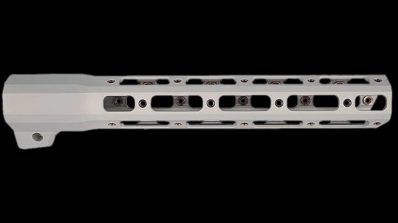 Q LLC Q-Sert AR Handguard 15 Inch Clear Coat Anodized Aluminum Rail