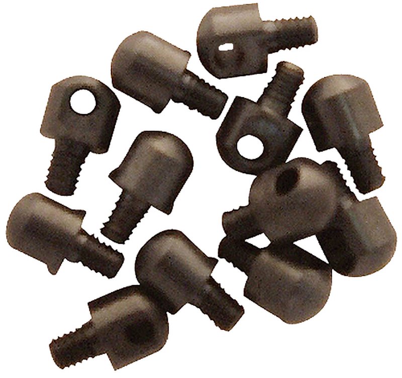 GrovTec USA GTHM59 Machine Screws Swivels 1/4" Steel 12-Pack Bulk Parts Black.