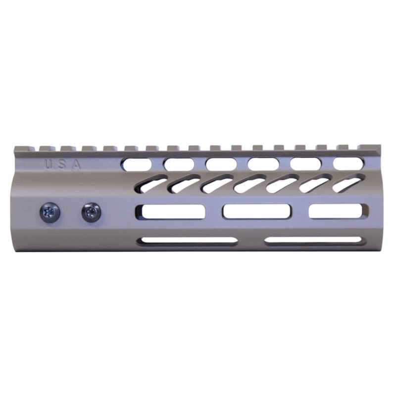 Guntec USA 4in Ultra Lightweight Thin M-LOK System Handguard w/ Monolithic Top Rail