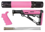 Hogue AR-15/M16 Kit Grip Forend Collapsible Buttstock (Pink)