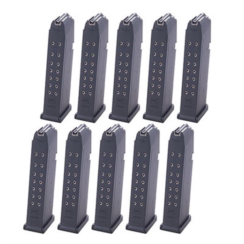 Glock 9mm Luger Magazines for Glock 17/34 – Factory Magazines with Poly Body and Steel Liner