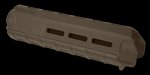 Magpul MAG426ODG MOE Handguard Midlength MLOK Polymer OD Green