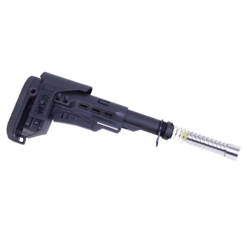 Guntec USA AR 9mm Multi Caliber Collapsible Stock w/Adjustable Cheek Riser MCS-R-9