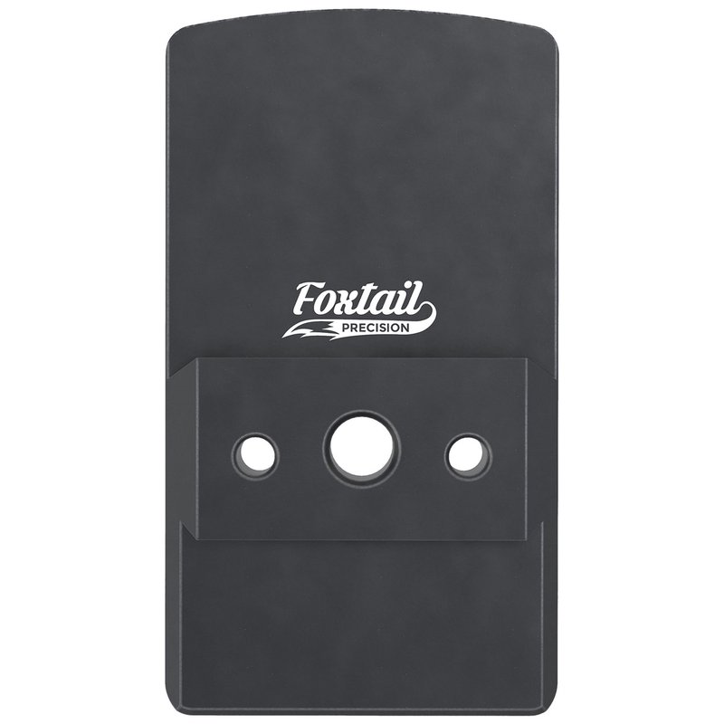 Foxtail Precision Red Dot Optics Mounting Adapter Plate (7075 Aluminum) - Black Matte
