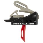 Rise Armament RA-535 Advanced Performance AR Platform Trigger Single-Stage Black/Red RA535REDARP