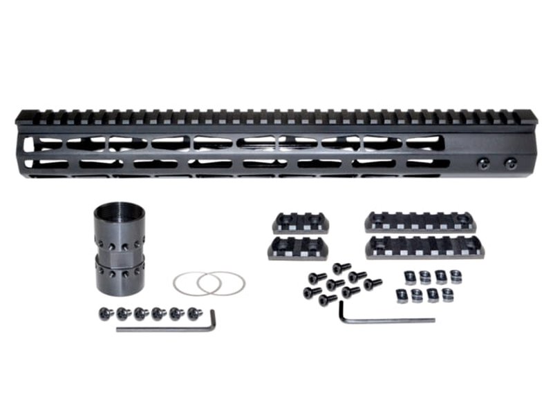 Presma AR-15 Super Light M-LOK Series Free Float Handguards 15in Black