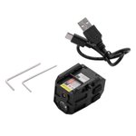 Iprotec MYCRO Rail Mount Light Matte Black PA66 Nylon 50/150/300 Lumens Green Laser