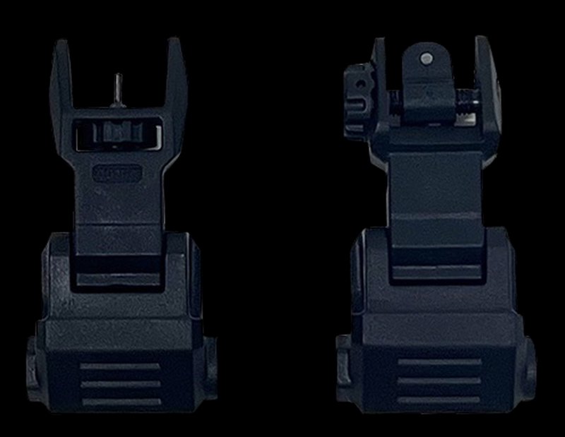 NcSTAR Picatinny Flip Up Front and Rear Sight Set AR-15 Polymer