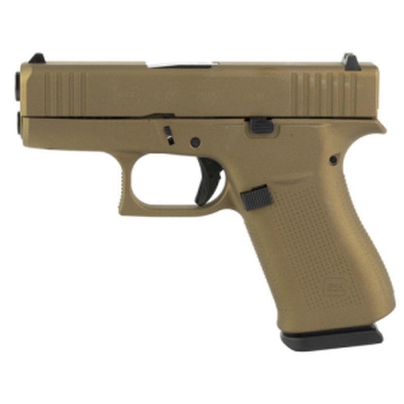 Glock G43X Pistol 9mm 3.41-Inch Barrel Burnt Bronze