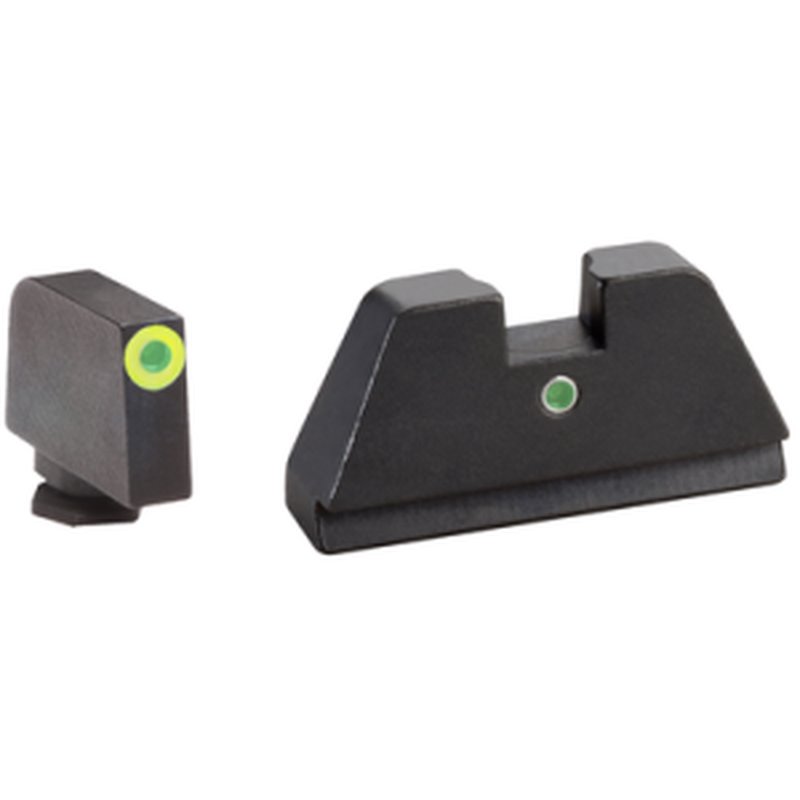 AmeriGlo GL-391 Optic Compatible Sight Set for Glock XL Tall Green Tritium