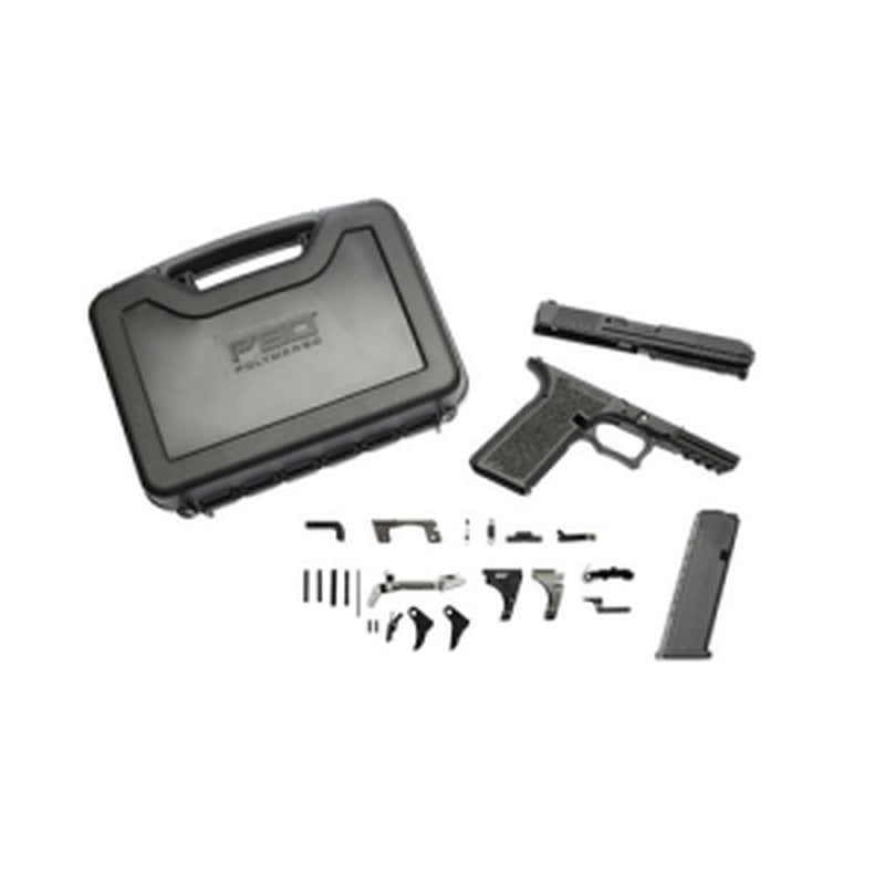 Polymer80 PFC9 Builder Kit 9mm Optic Cut Slide Assembly, Black - P80-PFS9-AFT-OCS-BLK