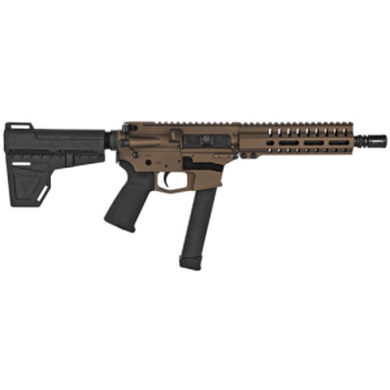CMMG MkG Guard Pistol 9mm 8" Burnt Bronze 33rd Shockwave AR-15 Pistol Brace
