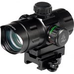 UTG SCP-DS3840W CBQ Dot Black Hardcoat Anodized 1x 32mm 38mm Tube 4 MOA Dual Illuminated Dot Reticle