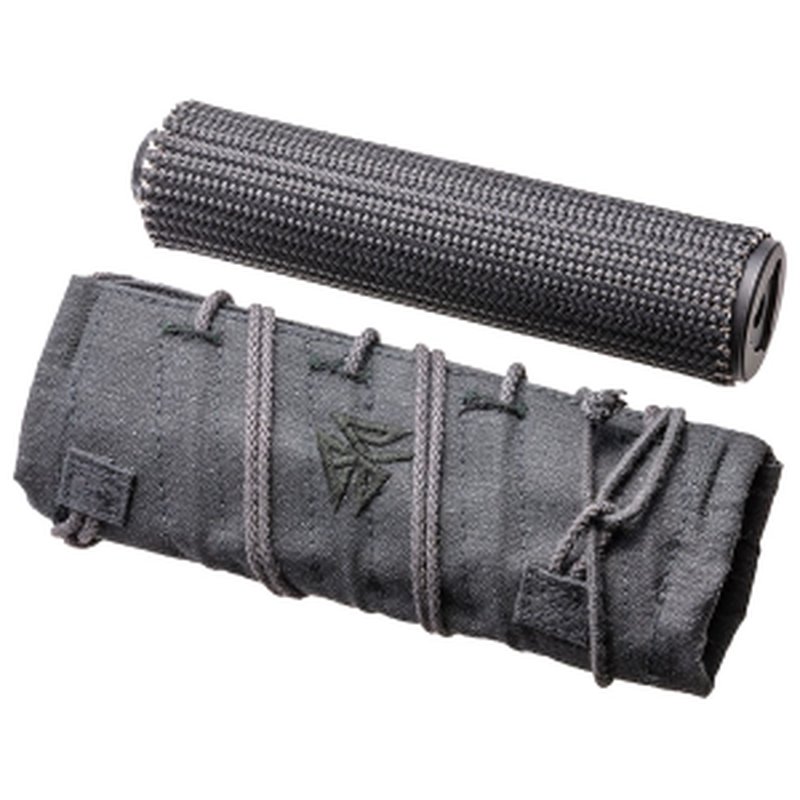 Burn Proof Gear Heavy Suppressor Cover 5.5 x 1.5 in Kevlar Heat Shield Black