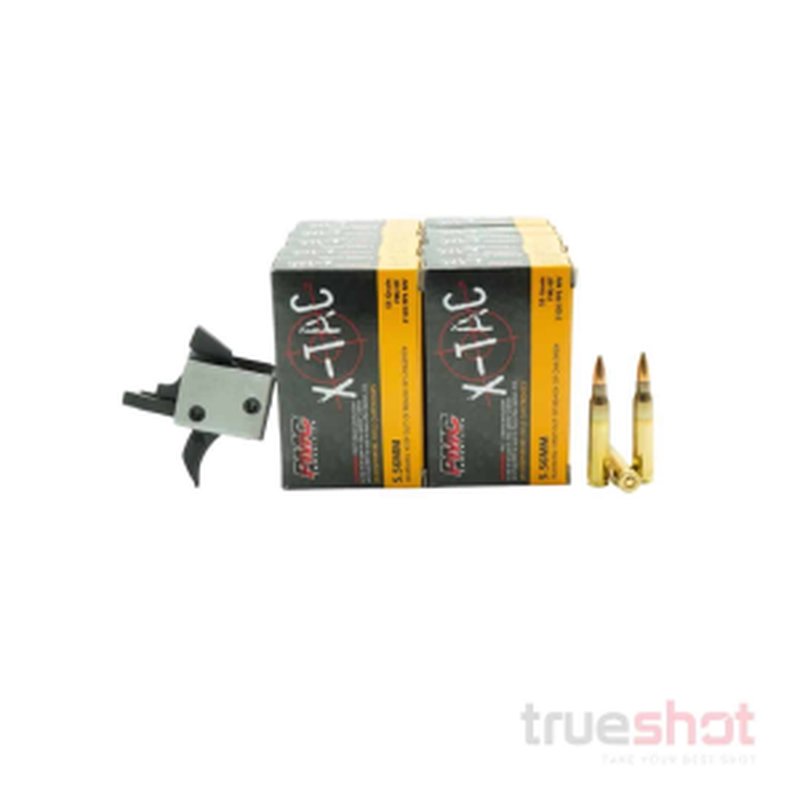 True Shot Ammo CMC 2.5 Lb Single Stage Curved Drop-In AR-15 Trigger Bundle