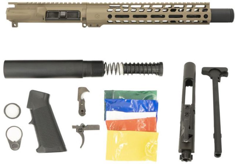 Ghost Firearms Upper Receiver, Pistol Lower Parts Kit, .300 Blackout, 10.5in Pistol, Moly Steel Barrel, 1-8 Twist, M-LOK Free Float Hand Guard