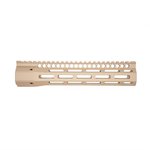 Troy Special Ops BattleRail High Profile M-LOK Handguard for AR .308, 10in, FDE