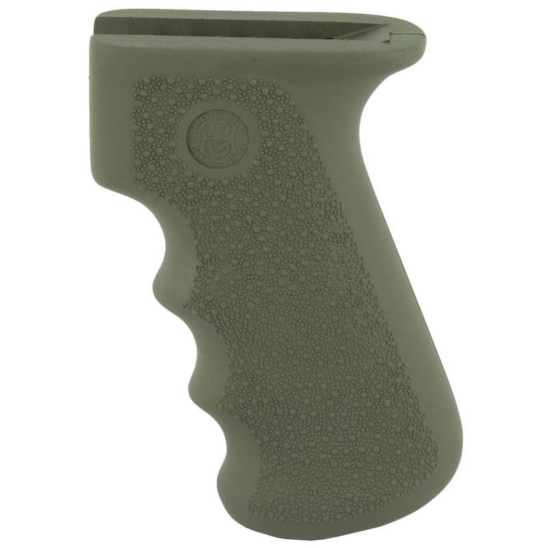 Hogue AK-47/AK-74 OverMolded Rubber Pistol Grip Olive Drab Green Finger Grooves 74001