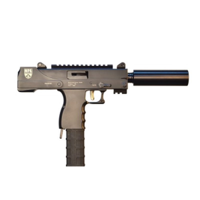 MasterPiece Arms MPA Defender 9mm Pistol 6 Inch Threaded Barrel Faux Suppressor