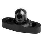 GrovTec GTSW111 KeyMod Flanged Stud Mount 6061 Aluminum Hard Anodized Black