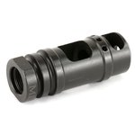 Midwest Industries AR-15 Two-Chamber Muzzle Brake 1/2x28 Thread Tool Steel Black Phosphate MI-MB4