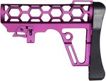 Presma Skeletonized 223/5.56/308 Buttstock Mil-Spec Tube, 6 Position, Purple