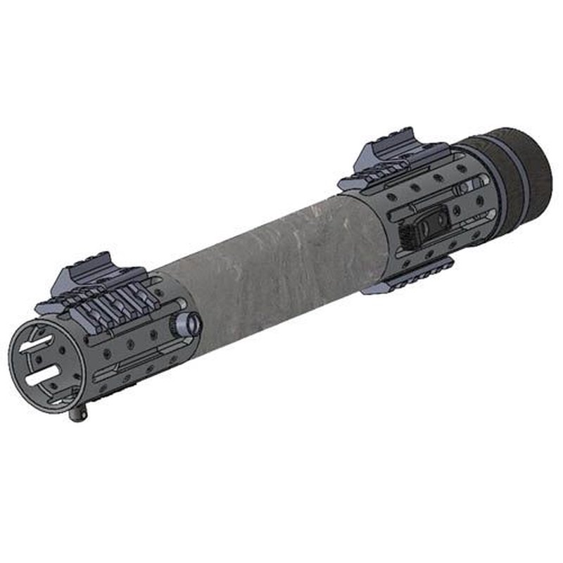 Hogue AR15 Ext. Length FF Forend w/ OverMolded Grip Area/Accessory Attachments