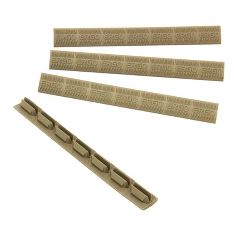 Ergo Grips Wedgelok KeyMod Rail Covers 7-Slot 4-Pack (Dark Earth)
