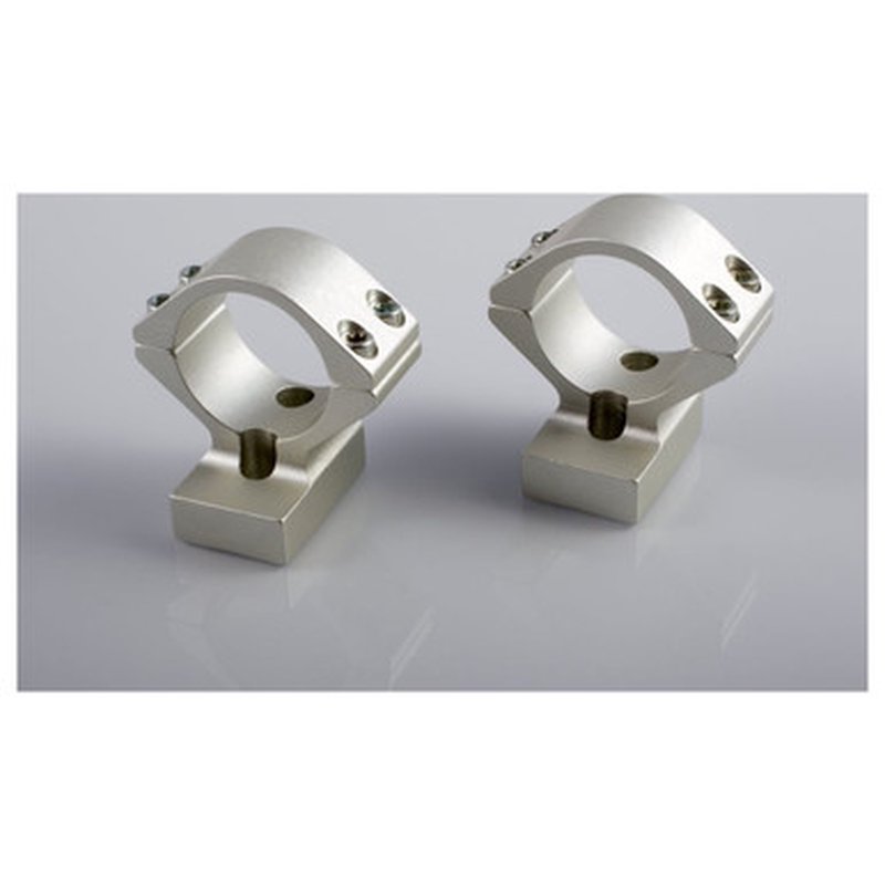 Talley Handi Rifle 1-Inch Ring Base Combo Extra-High Silver Alloy Lightweight
