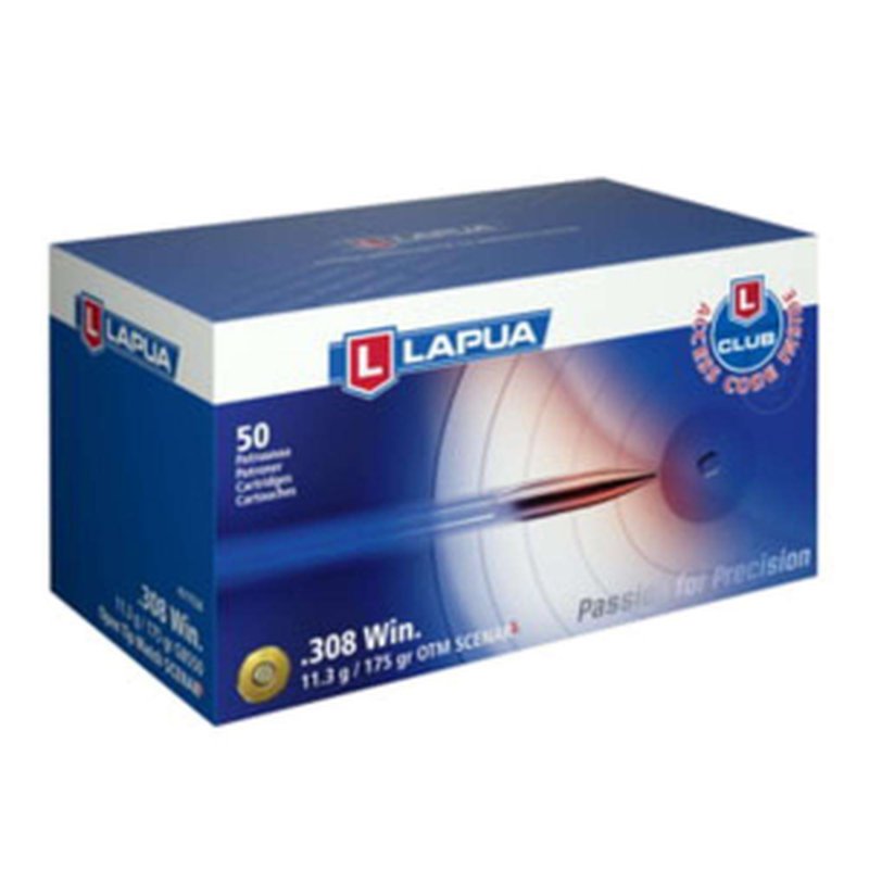 Lapua 6.5 Creedmoor 123 Gr Scenar OTM Ammunition 50 Rounds