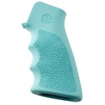 HOGUE Grip Cobblestone AquaBlue Finger Groove AR-15/M-16