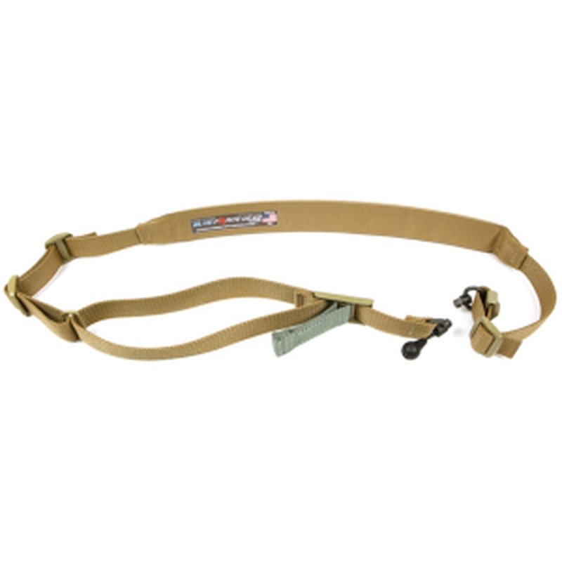 Blue Force Gear Vickers Combat Applications 2-To-1 Point Rifle Sling QD Swivel Nylon Coyote
