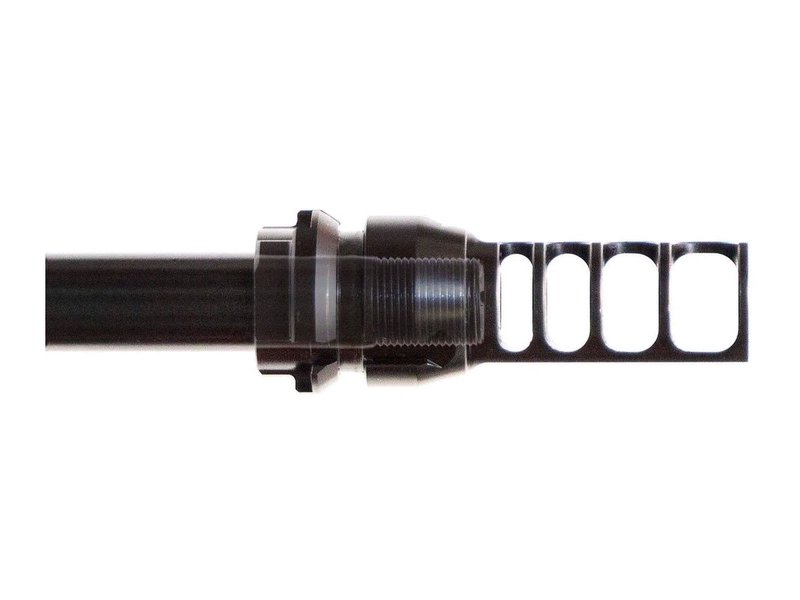 JMac Customs 4C 1/2-28 4-Port Face Muzzle Brake with KeyMount RRD-4C-28F-KM