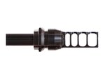JMac Customs 4C 1/2-28 4-Port Face Muzzle Brake with KeyMount RRD-4C-28F-KM