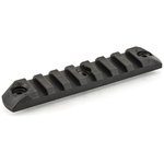 Bravo Company KMR-1913-N4-BLK KeyMod Picatinny Rail Section 4" 7-Slot Polymer Black