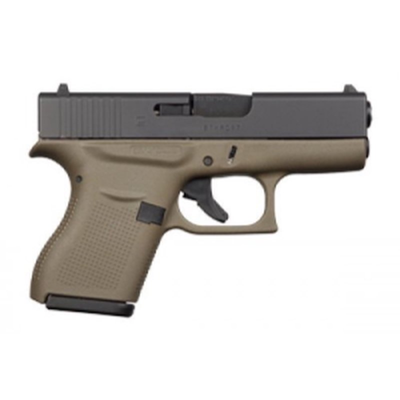 Glock G43 9mm 3.4" 6rd ODG Green Compact Pistol