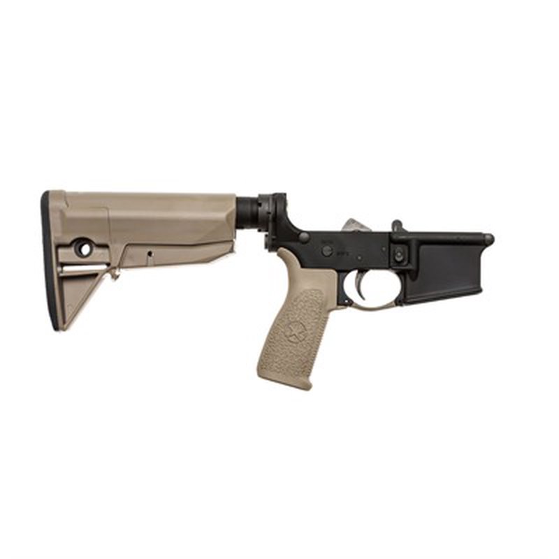 Bravo Company USA BCM LRG-RMS-STK-MOD-0-FDE AR-15 Lower Receiver Group w/ MK2 Extension & Stock Mod 0