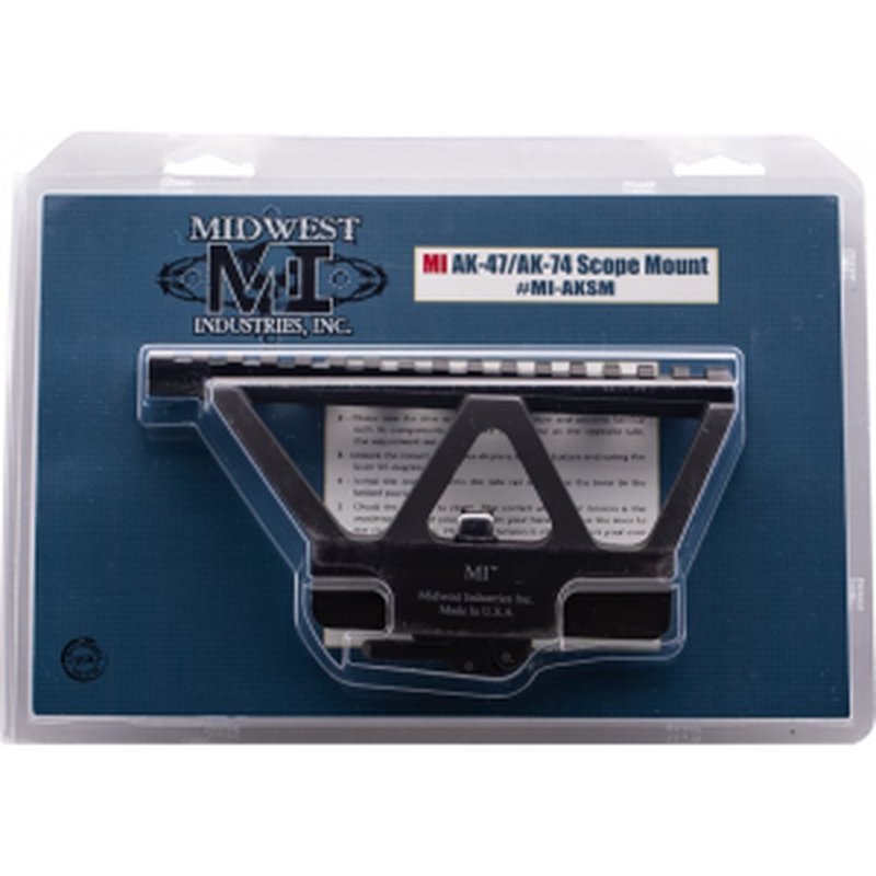 Midwest Industries MI-AKSM AK Side Railed Scope Mount, AK Receiver Rail Compatible, 6.75" Length, QD System.
