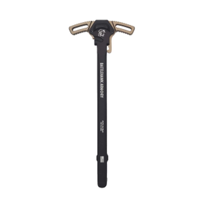 BHA Precision AR-15 WarHammer Mod2 FDE Large Lever Ambi Black Charging Handle