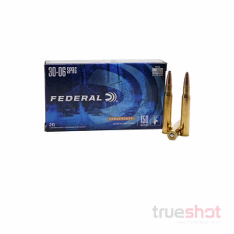 Federal PowerShok .30-06 150 Grain SP Bonded Soft Point (20 Rounds)