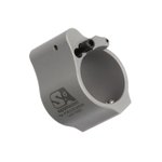 Superlative Arms Solid Set Screw Direct Impingement Gas Block 0.875" x 1", Stainless Steel